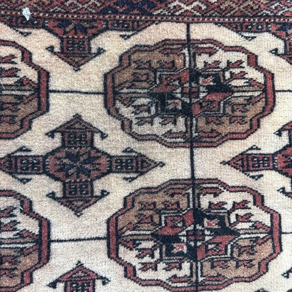 Turkmen‎ Oriental Tekke Rug Wool Geometric 46X 74 inches